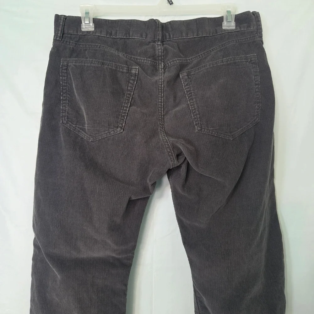 Banana Republic Mens Charcoal Gray Pima Cotton Corduroy Pants 36x30 Straight Leg